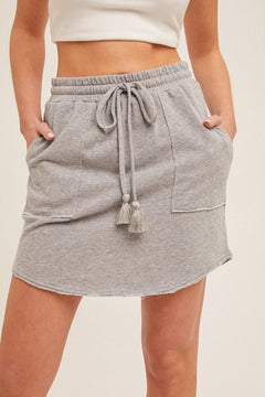 Swift Mode Casual Skirt- Heather Grey