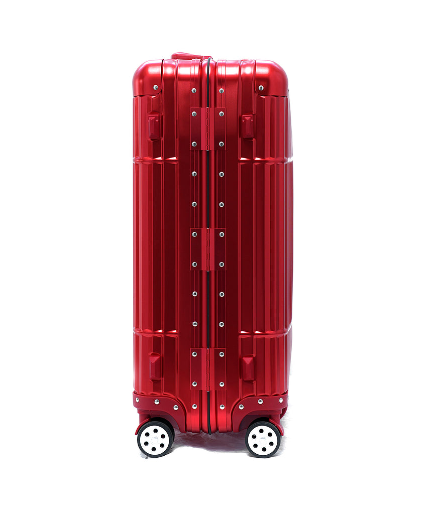 red luggage