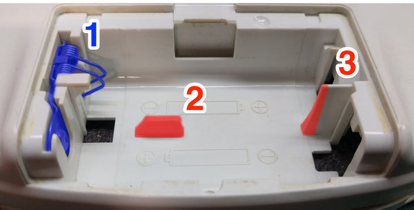 Gameboy Advance Rechargeable Battery Pack - Shell Trimming Areas