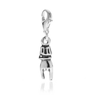Gioielli DOP Horns Charm in Sterling Silver