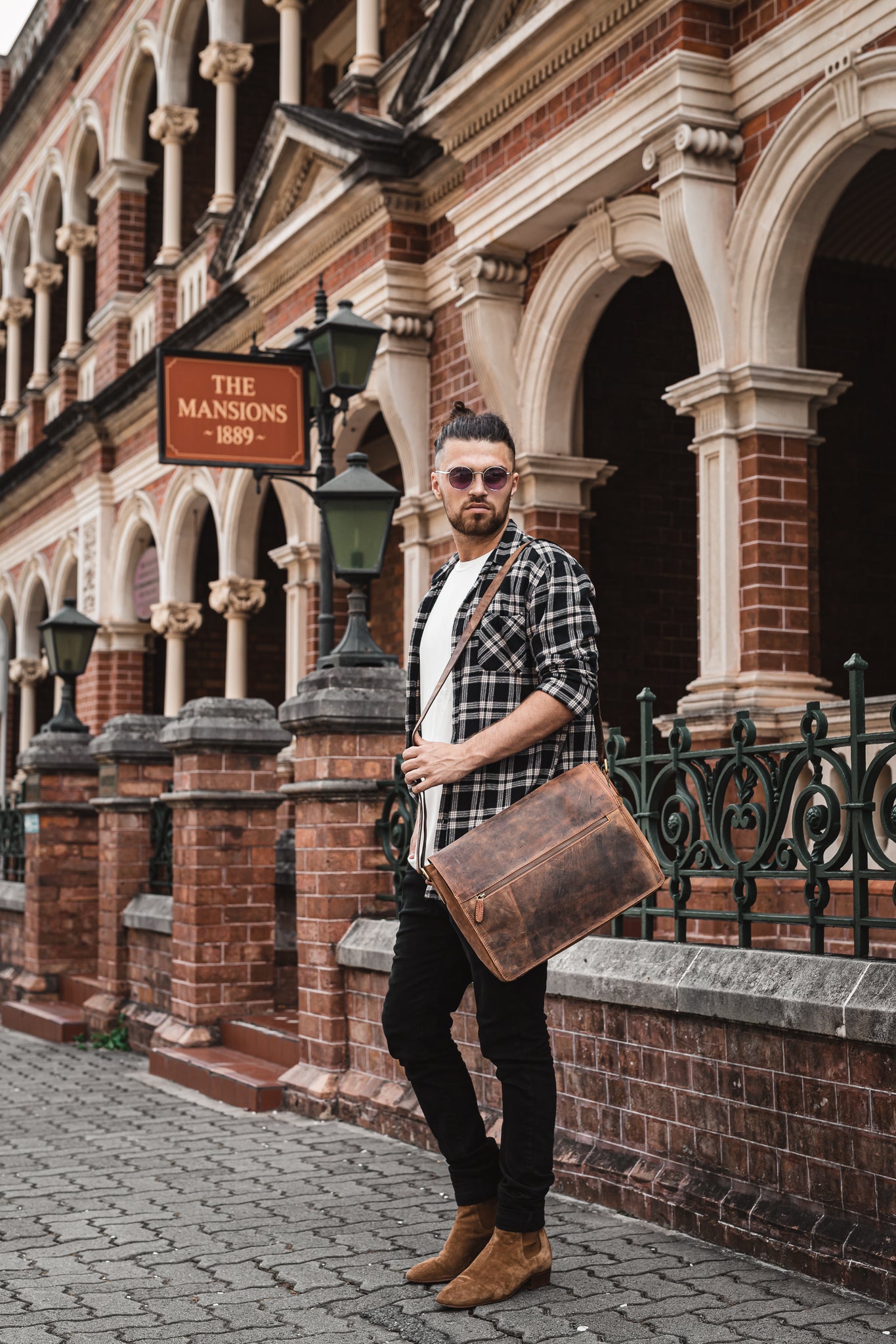 Shop the leather laptop bag for mens
