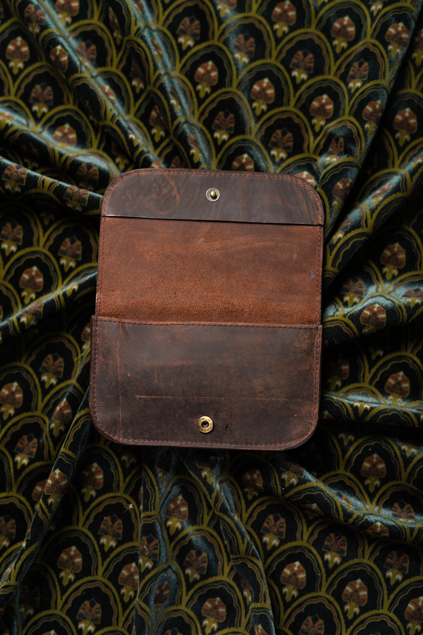 leather tobacco pouch by vintage leather