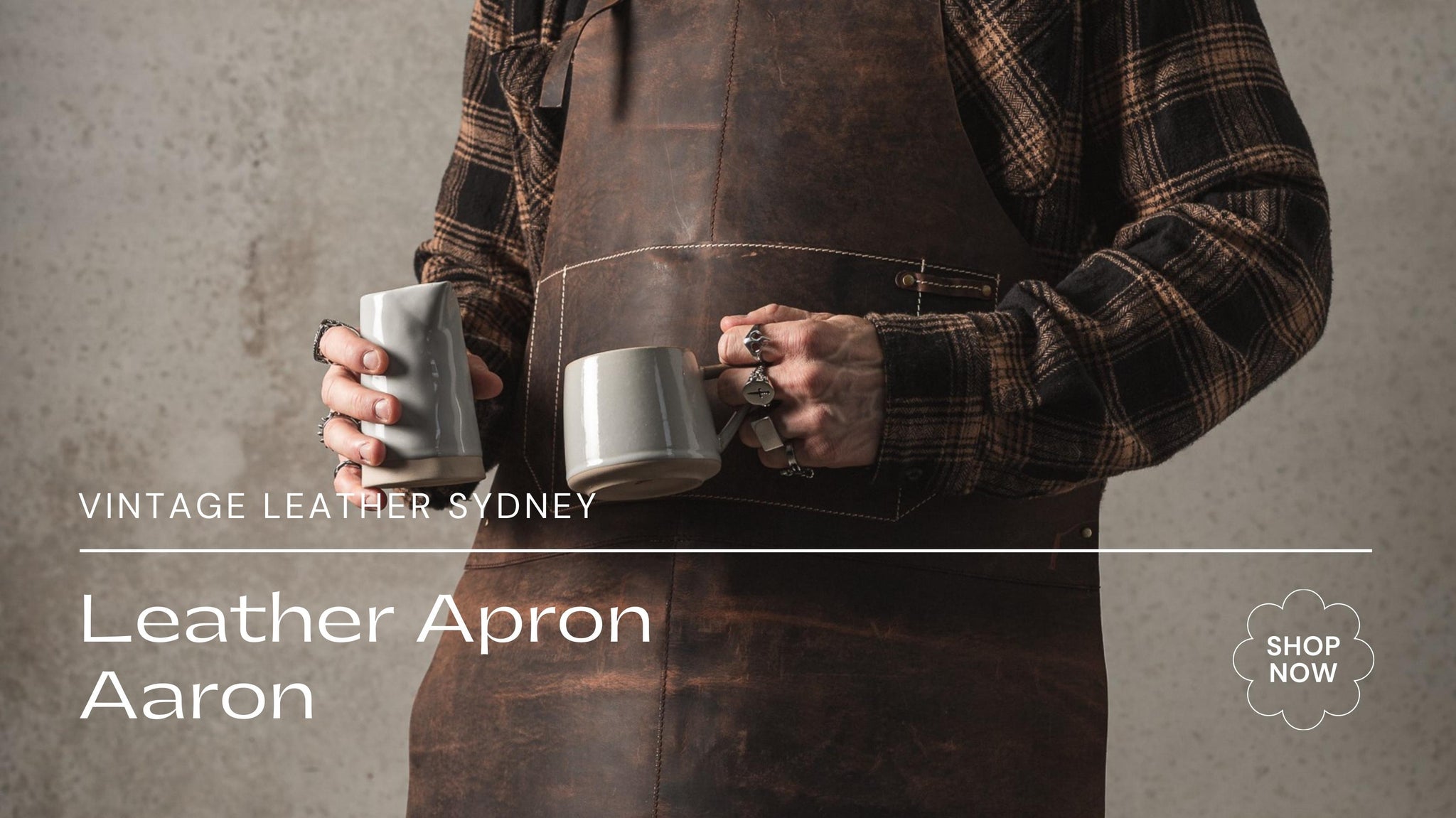 LEATHER APRON AARON BY VINTAGE LEATHER SYDNEY