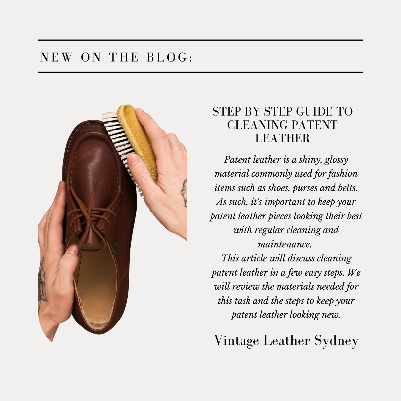 Our Guide To Cleaning Patent Leather in Easy Steps – Vintage