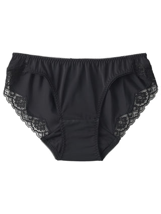 Buy YAMAMAY Lace Pattern Polyamide Briefs for Women Black at Rs.1349 online