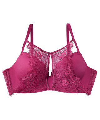 Strapless Maximum Boost Bra CHOMORI BRA(R) Demi Bra with Flower Lace