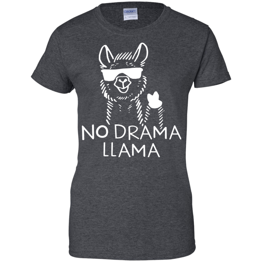 No-Drama-Llama---Funny-Llama-Men/Women-Tshirt-Unisex-T-Shirt-Black-Small