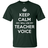 Keep-Calm-Or-I-Will-Use-My-Teacher-Voice-T-Shirt---Teeever.com-Black-S-
