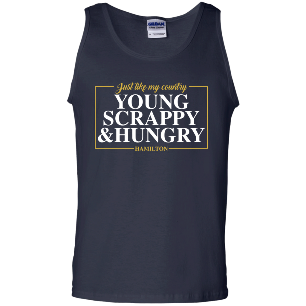 Young-Scrappy-And-Hungry-Men/Women-Tank-top-B8800-Bella-+-Canvas-Flowy-Racerback-Tank-Black-X-Small