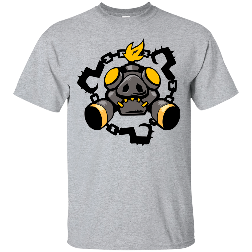 Overwatch-Roadhog-Chains-Spray-Men/Women-T-shirt-Unisex-T-Shirt-Sport-Grey-Small