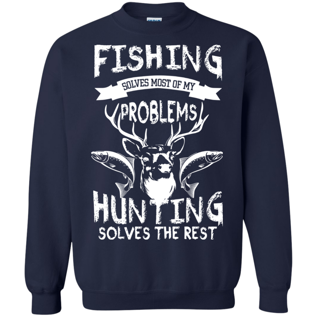 Fishing-and-Hunting---Gifts-for-Hunters-and-Fishermen-LS/Hoodie/Sweatshirt-LS-T-Shirt-Black-Small