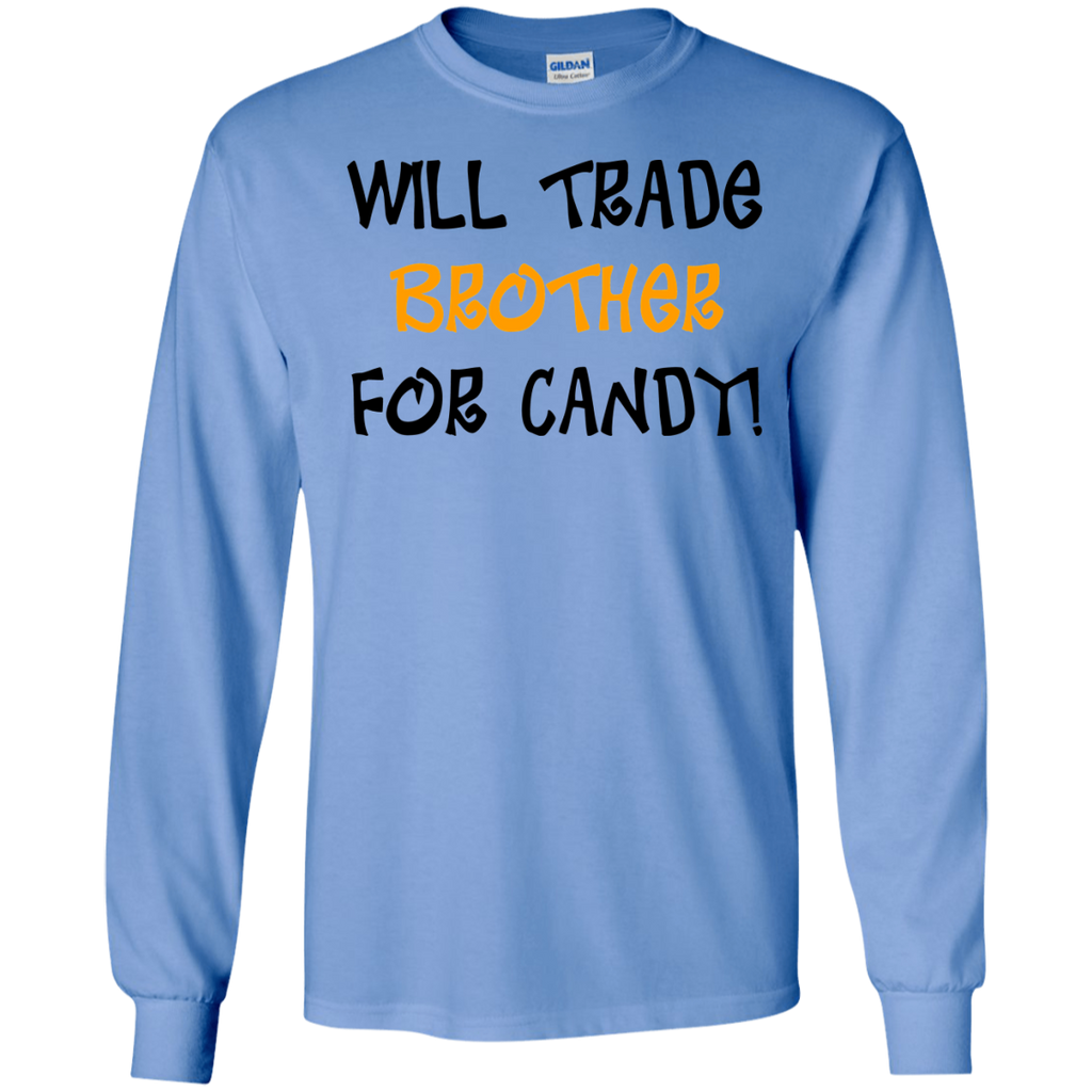WILL-TRADE-BROTHER-FOR-CANDY!-LS-T-Shirt-Sport-Grey-S-