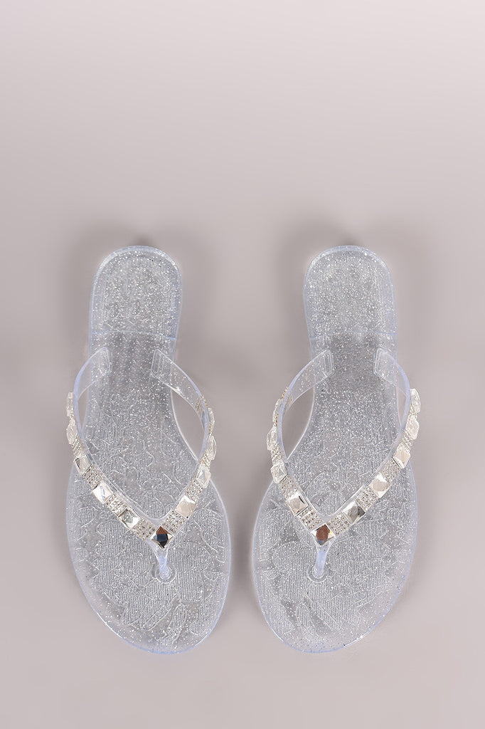 bling jelly sandals
