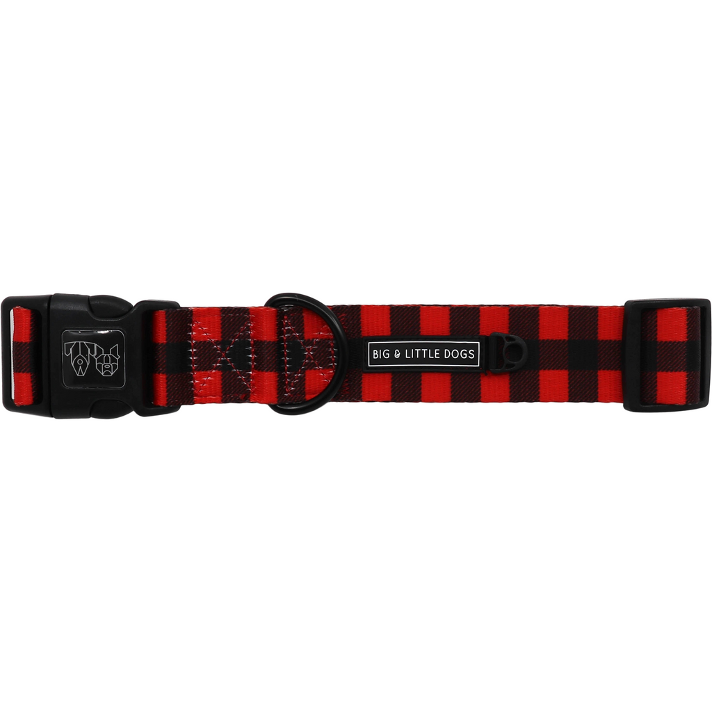 plaid dog collar with bow