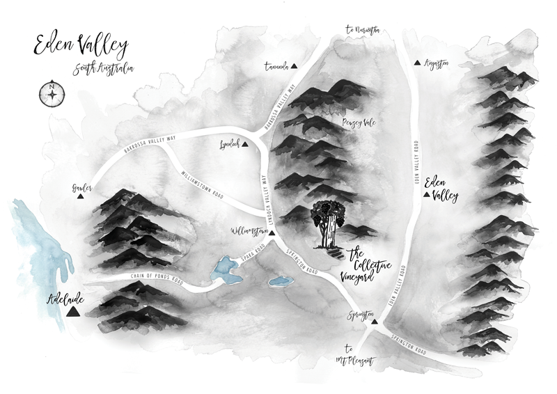 Gilbert Family Wines Eden Valley Growing Region Map