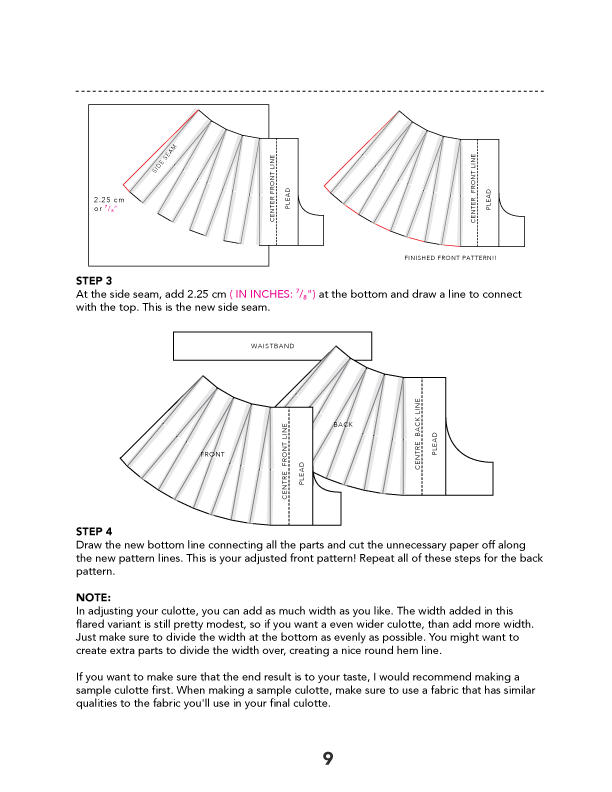 Culottes PDF Sewing Tutorial - Misusu Patterns