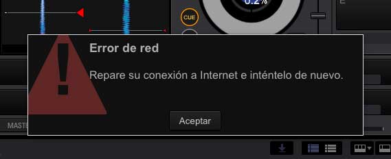 rekordbox: Repare su conexión a Internet...