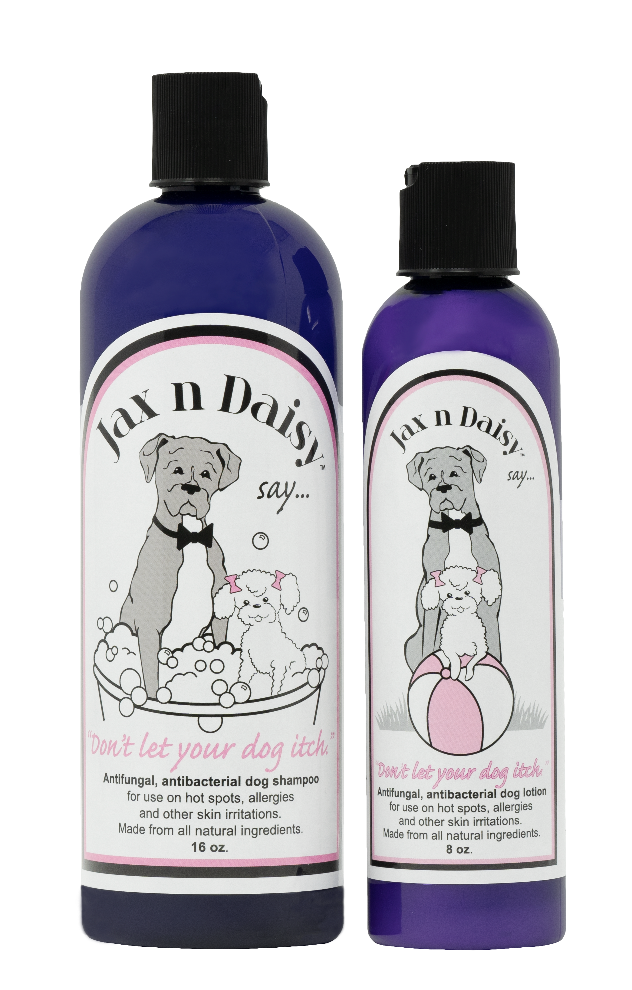 Jax n Daisy Dog Shampoo \u0026 Lotion 2 pack 