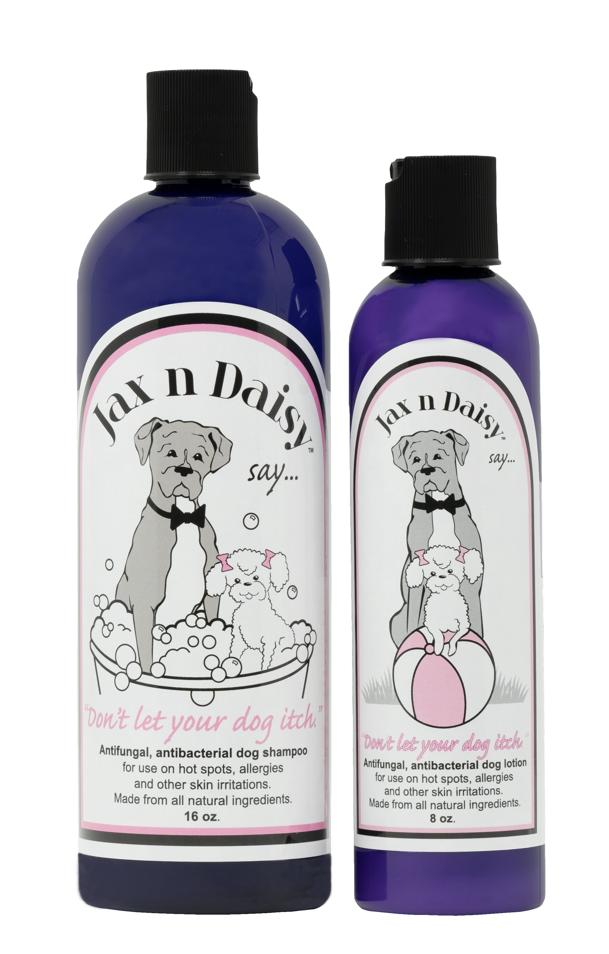 jax n daisy antifungal & antibacterial dog lotion