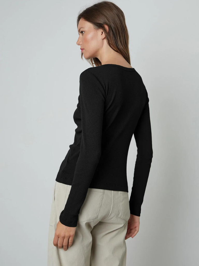 Clare V. Black w/ Cream Bourgeoisie Sauvage Sweatshirt – Juliana's