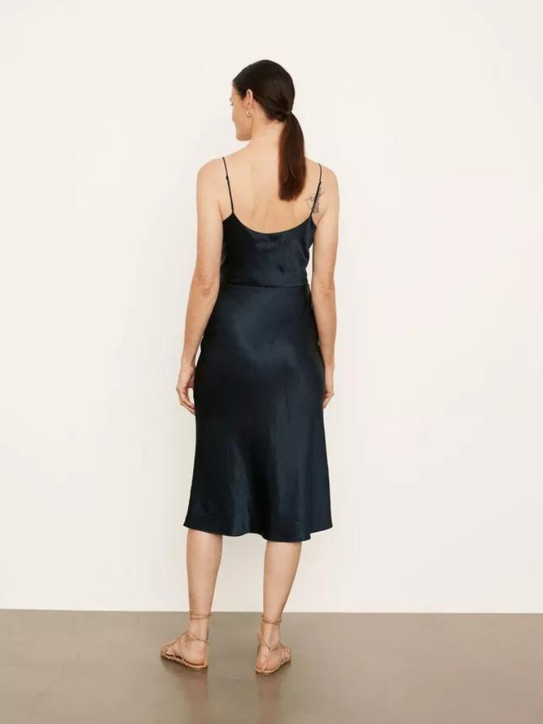 VINCE. Satin Slip Dress in Coastal Blue – Strut Boutique