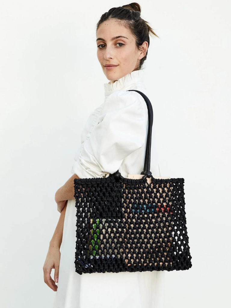 Clare V. Giant Trop Tote in Black