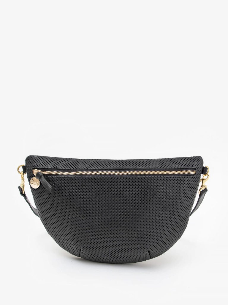 Clare V. Grande Fanny Pack in Black Woven Zig-Zag – Strut Boutique