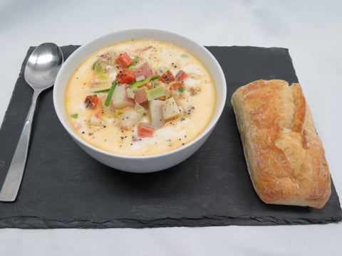 Creamy Smoked Salmon Leek and Potato Soup