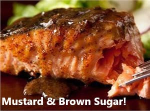 Simple Salmon Glaze: Mustard and Brown Sugar
