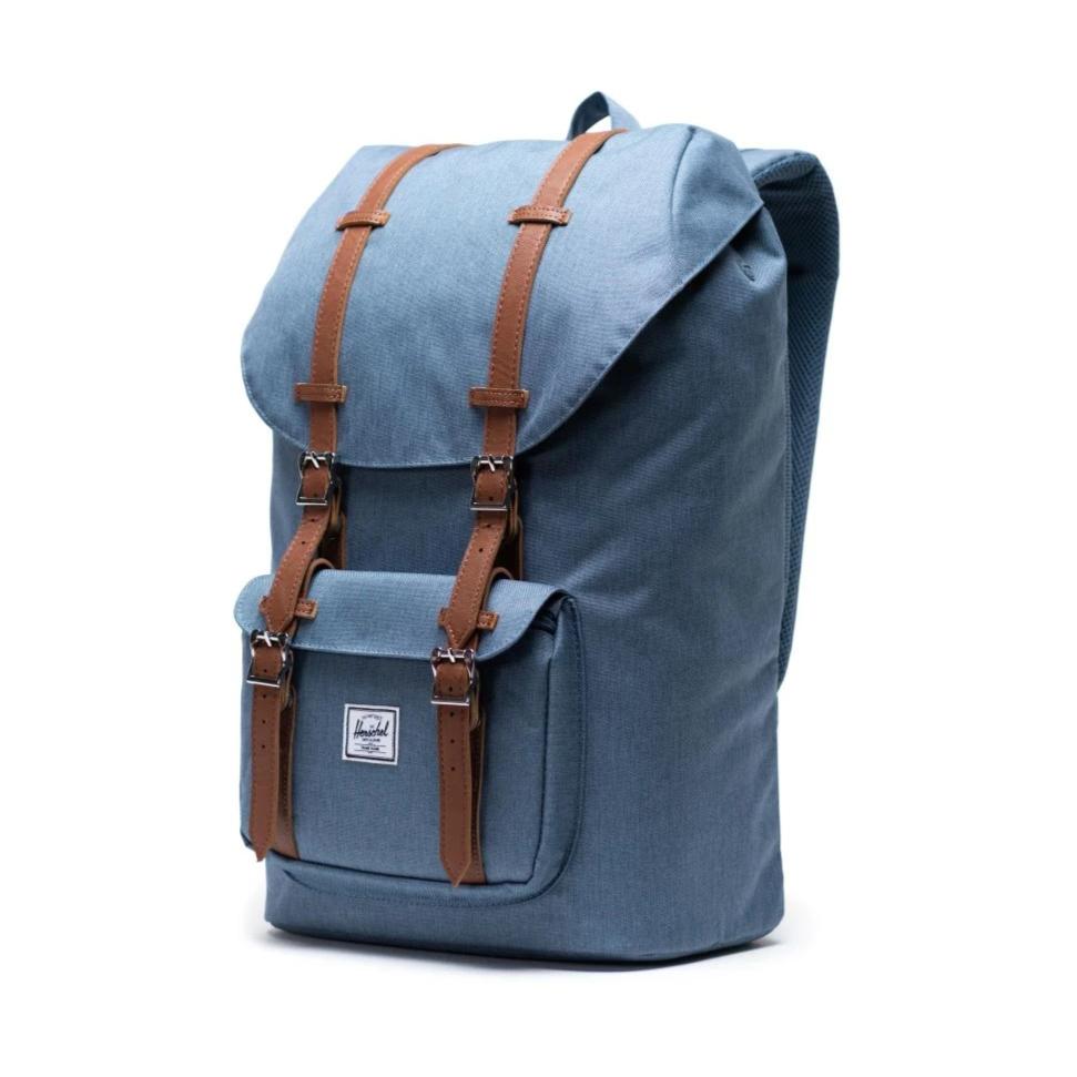 herschel little america grey crosshatch