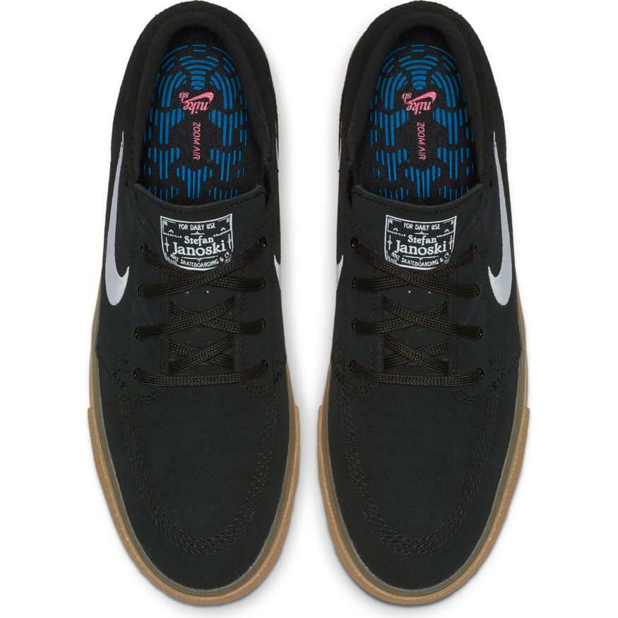 nike sb zoom stefan janoski black white gum