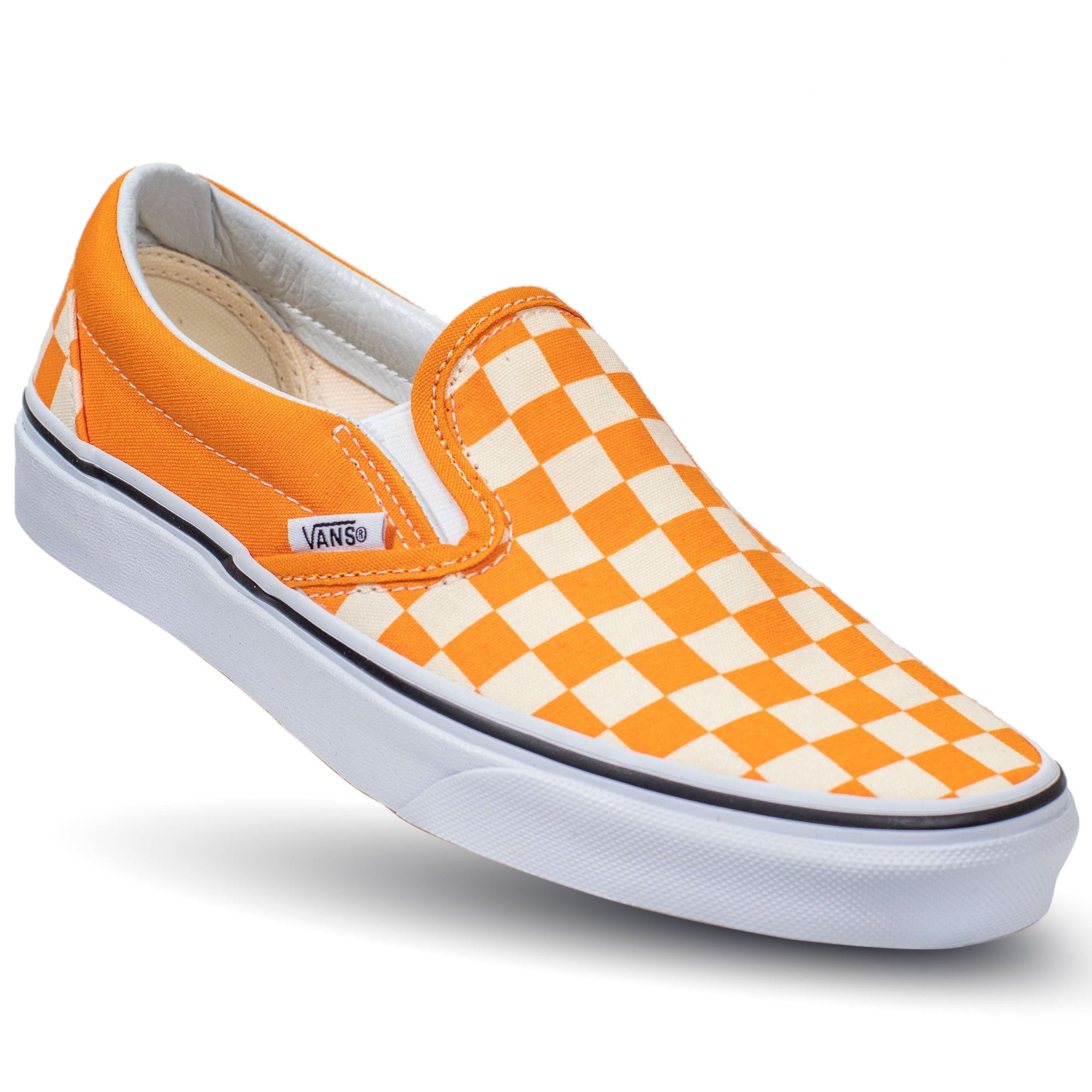 vans dark cheddar checkerboard