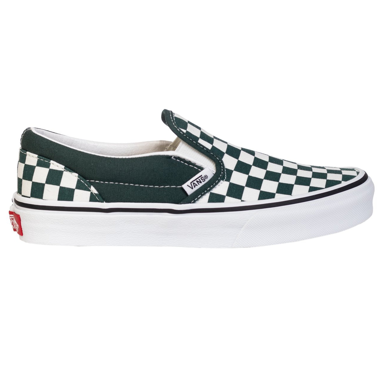 dark green slip on vans