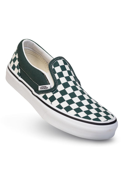 checkered green vans