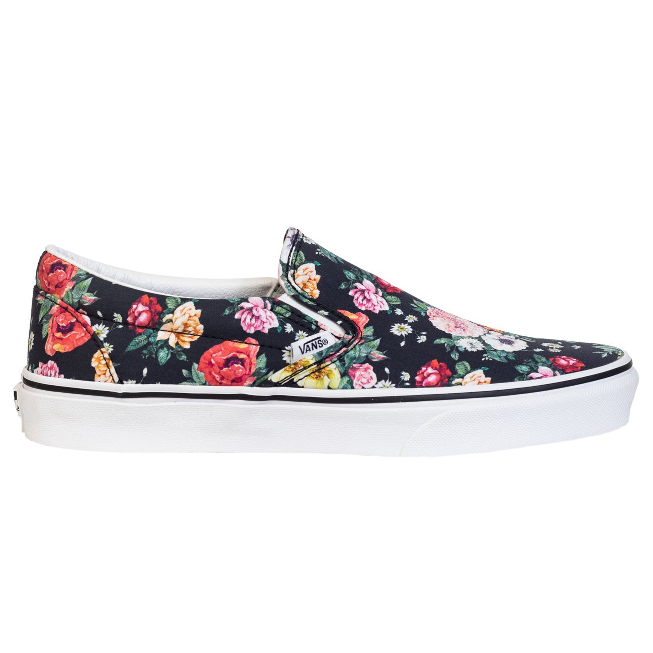 vans slip on flower