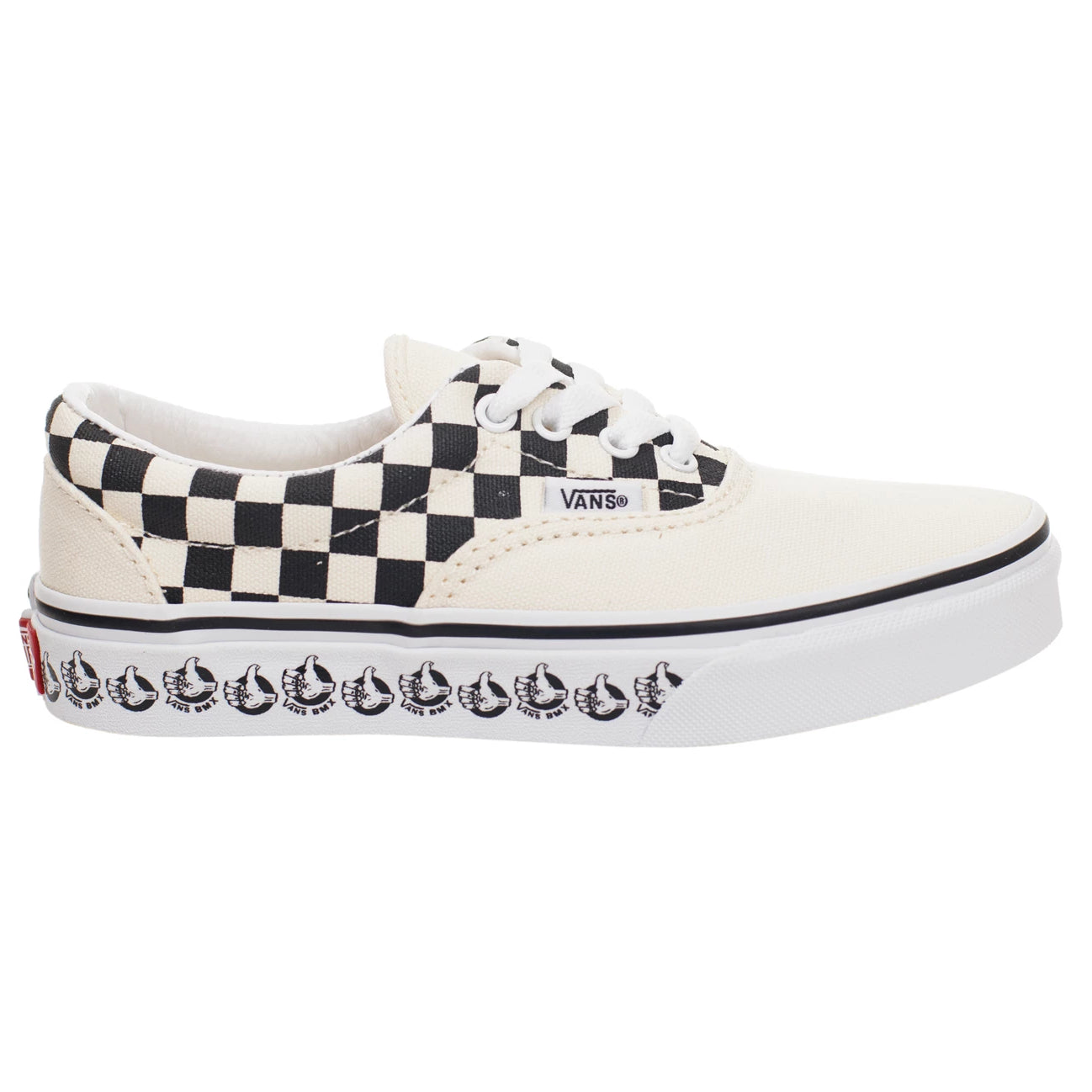 vans era bmx red white and blue checkerboard skate shoes