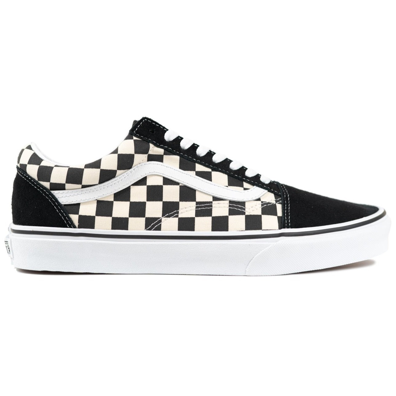 vans old skool black check