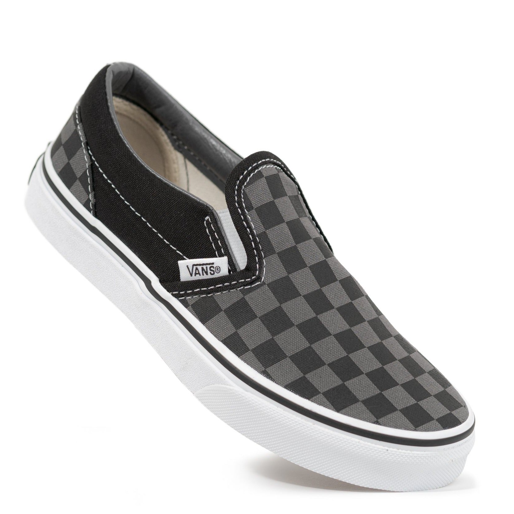 vans checkerboard black and pewter