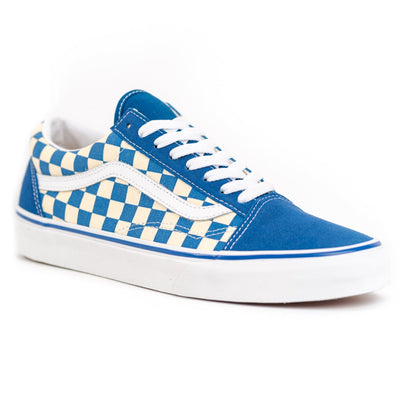 blue primary check old skool vans