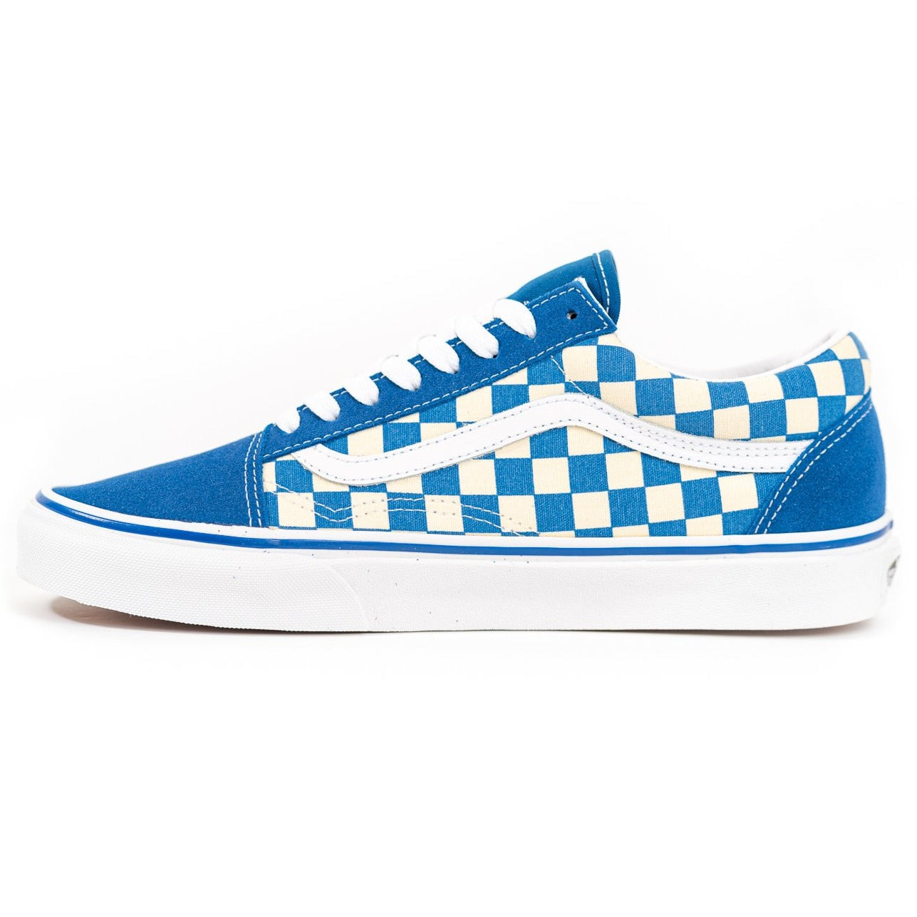 vans blue check old skool