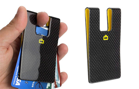 Ogon 3C Carbon Fiber RFID Blocking Card Clip | 5 Cool Carbon Fiber Business Card Holders 