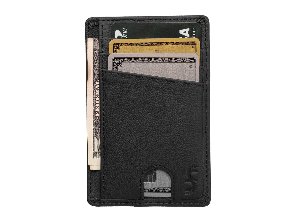 Ultra-thin Men's Wallet Money Clip Carbon Fiber Card Holder Wallet