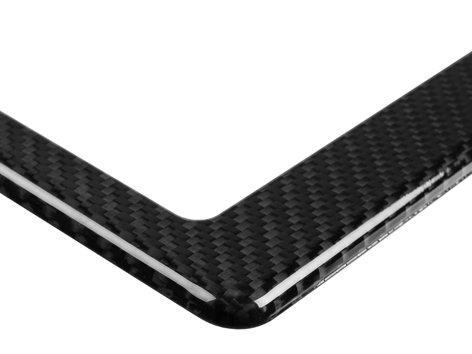 forged carbon fiber license plate frame