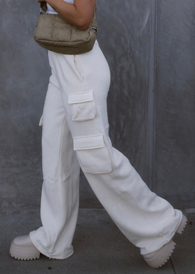 Sand Cargo Satin Pants – Lane 201