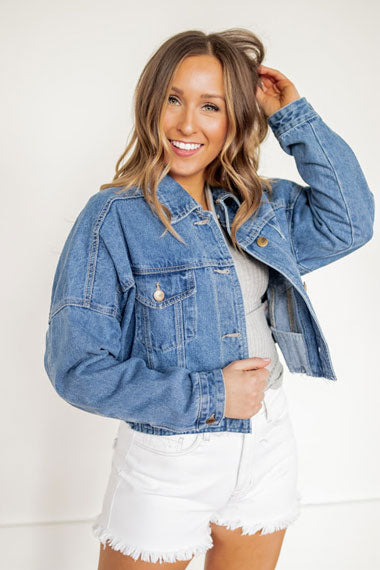 denim jackets work great with date outfits