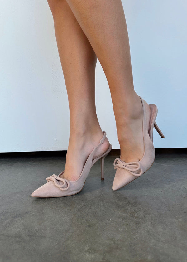 Beige Shilo Light Natural Suede Pointed-Toe Pumps | Womens | 5 (Available in 9, 8.5, 8, 7, 5.5) | Lulus Exclusive | High Heels | Clogs & Mule Pumps