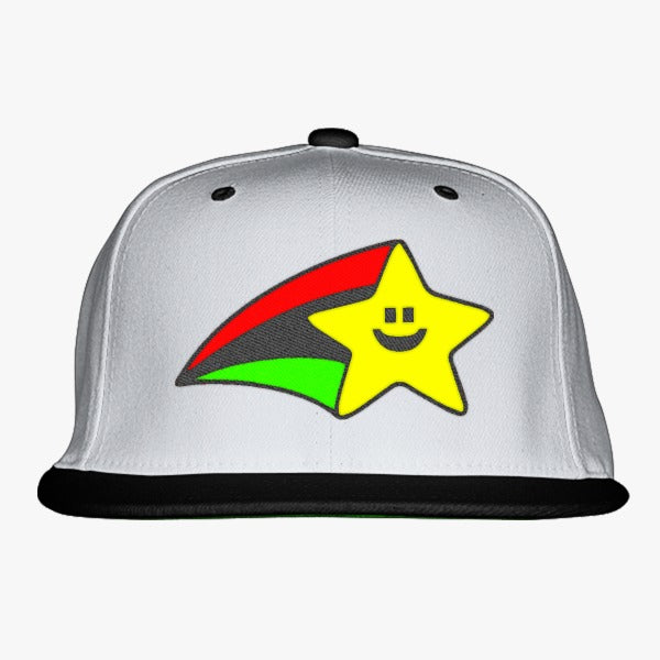 Happy Star Embroidered Snapback Hat - roblox trucker hat embroidered hatslinecom