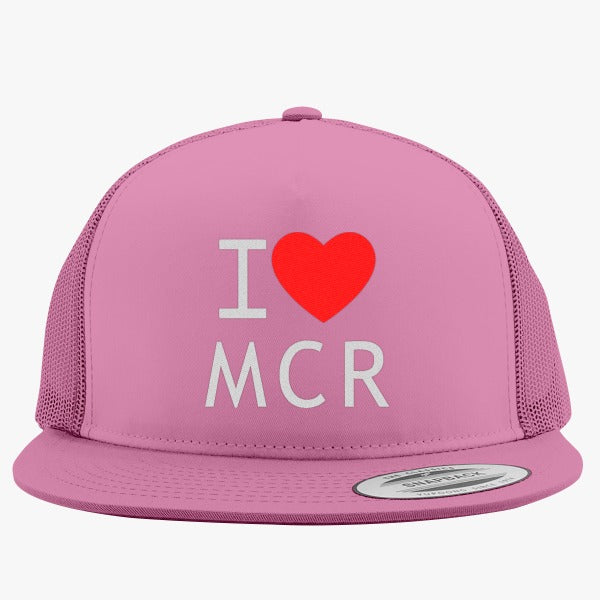 I Love Manchester Embroidered Trucker Hat - roblox trucker hat embroidered hatslinecom