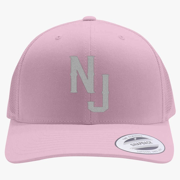 Nj Logo Embroidered Retro Embroidered Trucker Hat - 