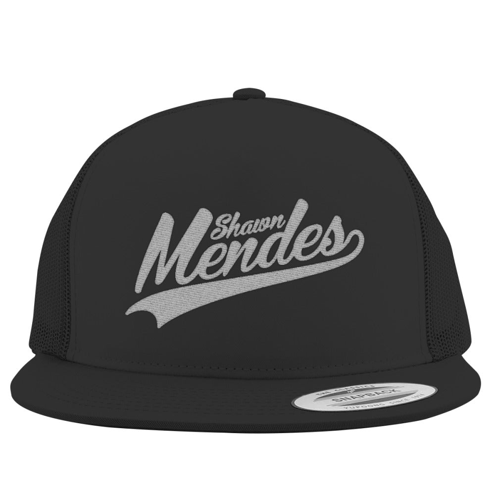 Shawn-mendes---white Embroidered Trucker Hat – Hatsline